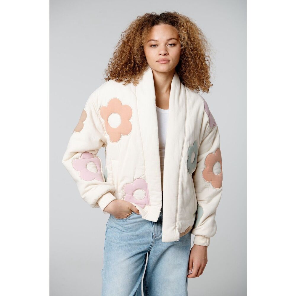 Free People Blank NYC Flower Bath Jacket - Picture 4 of 9